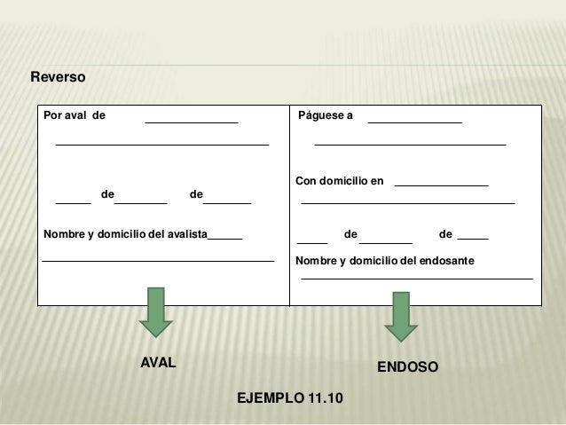 Pagaré con aval ejemplo