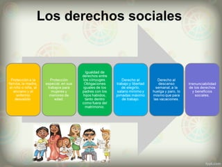 Los derechos sociales 
 