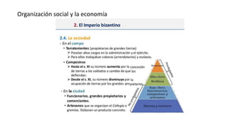 Organización social y la economía
 