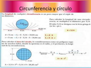 Circunferencia y círculo
 
