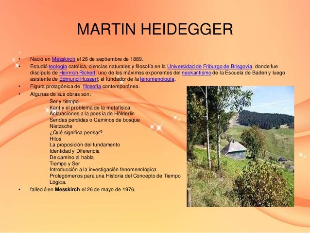 Filosofia y teologia en el pensamiento de martin heidegger pdf