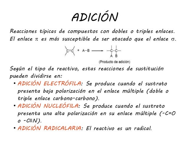 Comportamiento Quimico De Los Compuestos Con Doble Enlace Entre