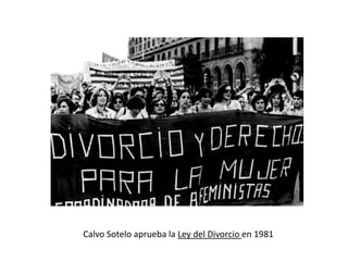 Calvo Sotelo aprueba la Ley del Divorcio en 1981
 