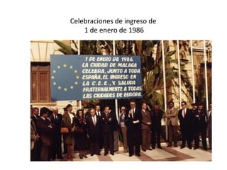 Celebraciones de ingreso de
1 de enero de 1986
 
