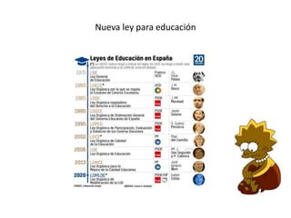 Nueva ley para educación
 