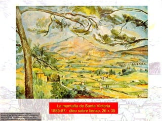 La montaña de Santa Victoria 1885-87-  óleo sobre lienzo, 26 x 35  