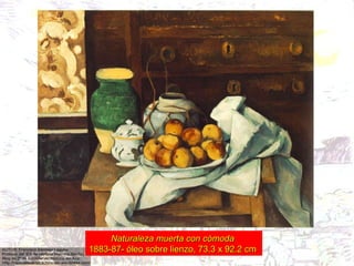 Naturaleza muerta con cómoda   1883-87- óleo sobre lienzo, 73.3 x 92.2 cm  