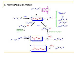 6.- PREPARACIÓN DE AMINAS
 