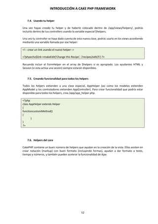 Introducción a Cake PHP Framework | PDF