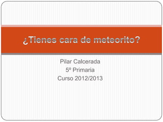 Pilar Calcerada
5º Primaria
Curso 2012/2013
 