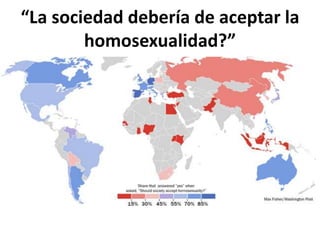 “La sociedad debería de aceptar la
homosexualidad?”
 