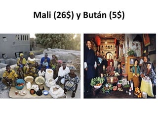 Mali (26$) y Bután (5$)
 