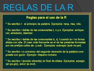 REGLAS DE LA R
 