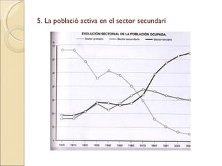 5. La població activa en el sector secundari 