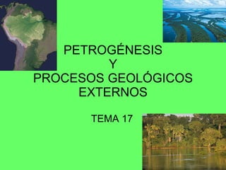 PETROGÉNESIS  Y  PROCESOS GEOLÓGICOS EXTERNOS TEMA 17 