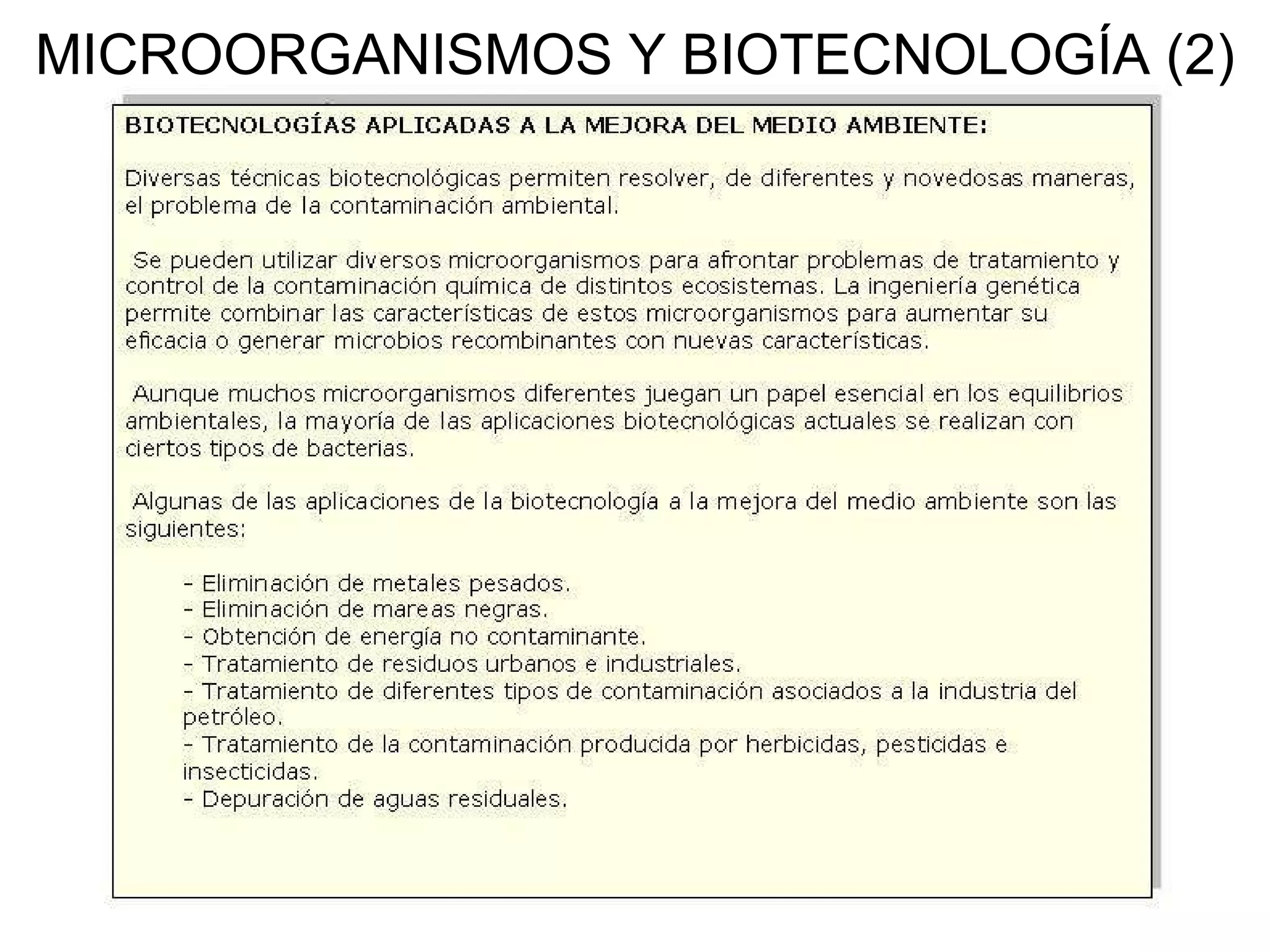 MICROORGANISMOS Y BIOTECNOLOGÍA (2)