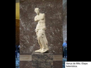 Venus de Milo. Etapa
helenística.
 