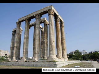 Templo de Zeus en Atenas u Olimpeion. Grecia
 