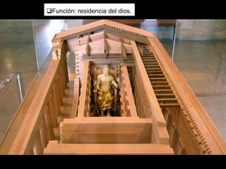 Función: residencia del dios.
 