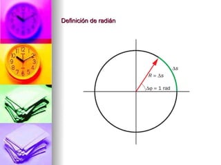 Definición de radián
 