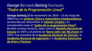 Introducción al modelado de problemas de Programación Lineal. | PPTX