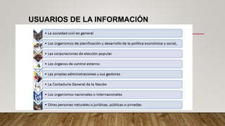 USUARIOS DE LA INFORMACIÓN
 