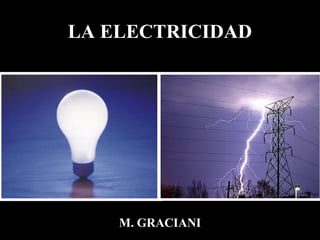 LA ELECTRICIDAD
M. GRACIANI
 