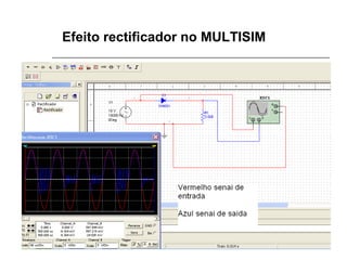 Efeito rectificador no MULTISIM

 