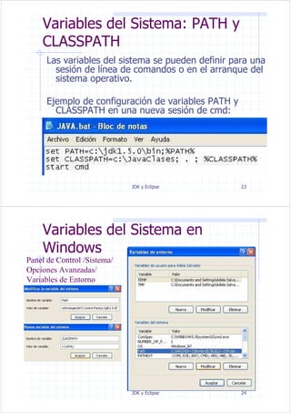 Tema 1 el entorno de desarrollo de java | PDF