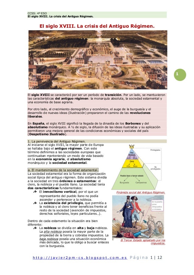 El Siglo Xviii