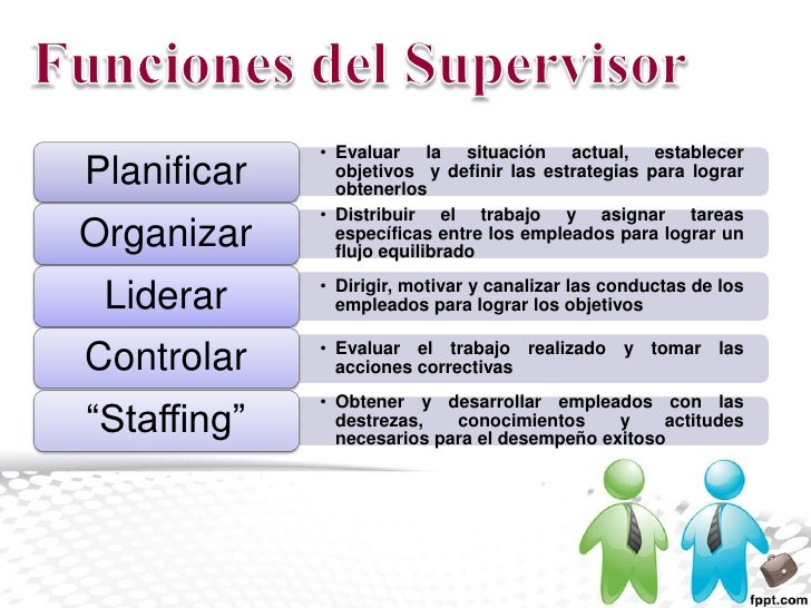 FUNCIONES DEL SUPERVISOR