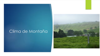Clima de Montaña
 