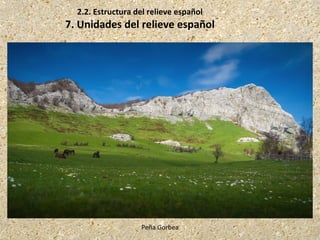 Peña Gorbea
2.2. Estructura del relieve español
7. Unidades del relieve español
 