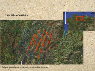 Relieve apalachense en la zona occidental de Asturias
Cordillera Cantábrica
 