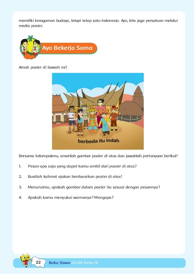 Tema 1, indahnya kebersamaan kurikulum 2013-bse kelas 4 sd 