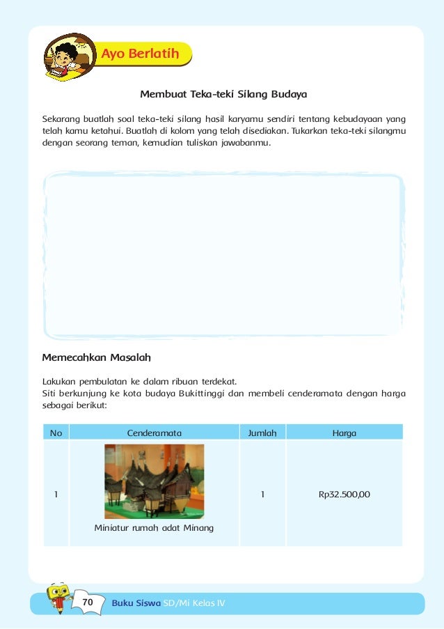 Tema 1 Indahnya Kebersamaan Kurikulum 2013 Bse Kelas 4 Sd Buku Siswa