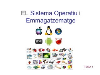 EL Sistema Operatiu i
Emmagatzematge
TEMA 1
 