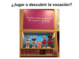 Dra. Alicia de la Peña
¿Jugar o descubrir la vocación?
 