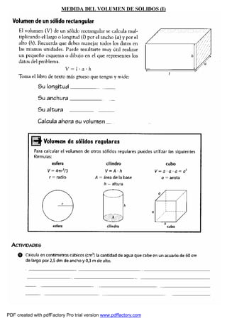 MEDIDA DEL VOLUMEN DE SÓLIDOS (I) 
PDF created with pdfFactory Pro trial version www.pdffactory.com 
 