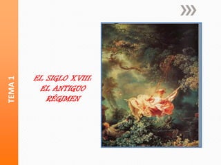 EL SIGLO XVIII:
EL ANTIGUO
RÉGIMEN
 