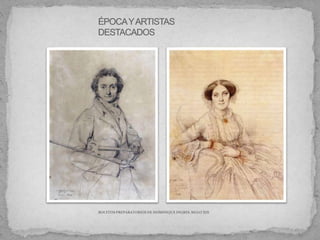 BOCETOS PREPARATORIOS DE DOMINIQUE INGRES. SIGLO XIX
 