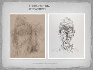 BOCETOS DE ALBERTO GIACOMETTI. SIGLO XX
 