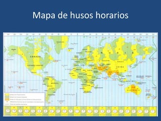 Mapa de husos horarios
Profesor: Javier Anzano 30
 