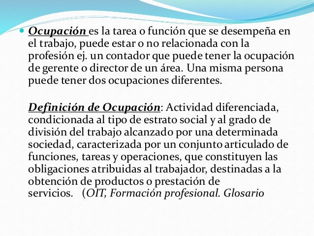 Que Significa Ocupacion – UNEB