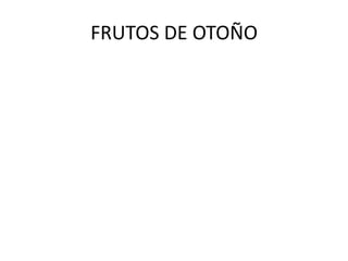 FRUTOS DE OTOÑO

 