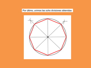 Por último, unimos las ocho divisiones obtenidas
 