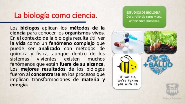 La Biología como Ciencia.