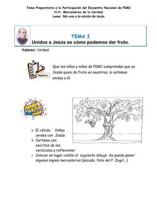Tema 1 unisos a jesús es cómo podemos dar fruto