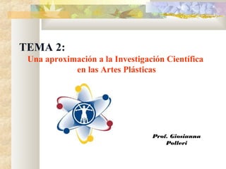 Prof. Giosianna
Polleri
TEMA 2:
Una aproximación a la Investigación Científica
en las Artes Plásticas
 