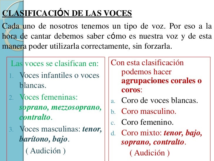 Tema 2 " La voz y el canto